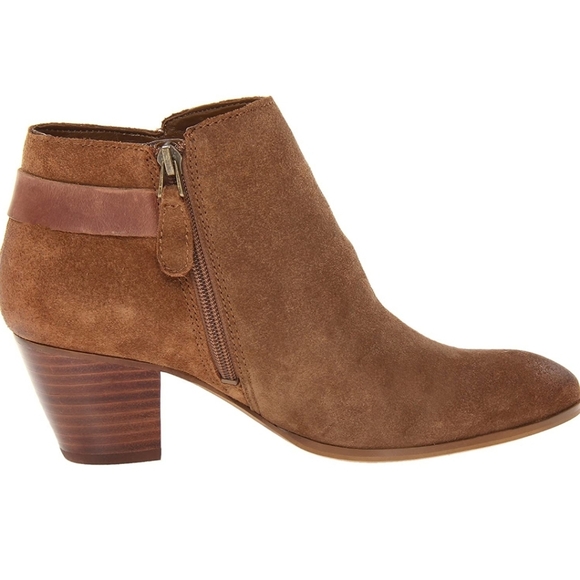 Guess Geora Brown Leather Suede Ankle Booties - Picture 2 of 12